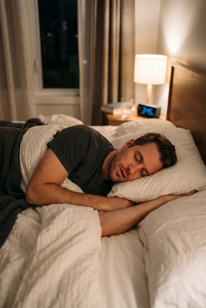 man sleeping soundly